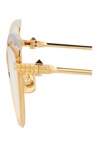 Valentino VLX Light Gold/Green Enamel Eyeglasses