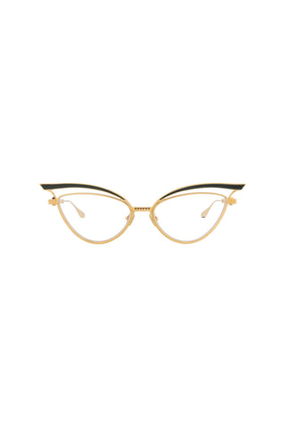 Valentino VLX Light Gold/Green Enamel Eyeglasses