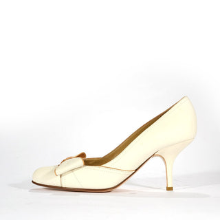 Valentino White Calf-Skin Leather High-Heel Sandals (VALW05)-AmbrogioShoes