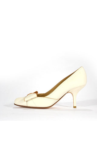 Valentino White Leather High-Heel Sandals (VALW05)