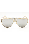 12526G - Pale Gold / Grey Silver Mirror
