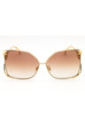 1002B8 - Gold / Gradient Brown Mirror Silver