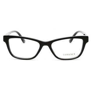 Versace 0VE3316 Eyeglasses Black/Clear demo lens-AmbrogioShoes
