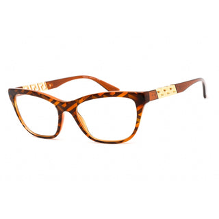 Versace 0VE3318 Eyeglasses Havana Print Monogram/Clear demo lens-AmbrogioShoes