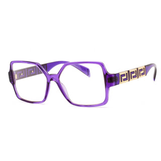 Versace 0VE3337 Eyeglasses Transparent Violet / Clear Lens-AmbrogioShoes