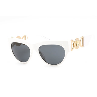 Versace 0VE4440U Sunglasses White / Dark Grey Women's-AmbrogioShoes