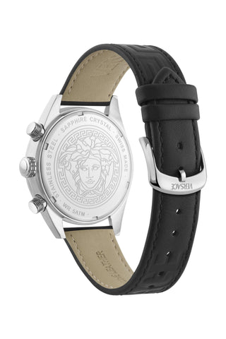 Versace Athletic Chrono Leather Strap