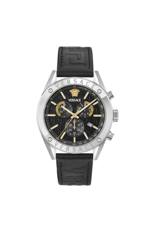 Versace Athletic Chrono Leather Strap