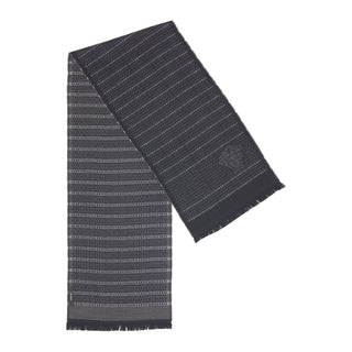 Versace Scarves Wool Micro Diamond Unisex Scarf In Grey, Light Grey & Black (VERS105)-AmbrogioShoes