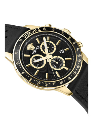 Versace Sport Chrono Leather Watch