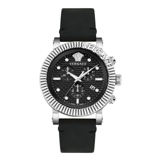 Versace V-Chrono Classic Leather Watch