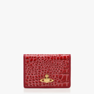 Vivienne Westwood Leather Snakeskin Embossed Small Dahlia Women's Wallet (VW104)-AmbrogioShoes