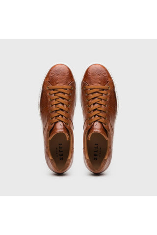 Vivo Leather Sneaker - Cognac-Dellamoda