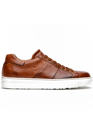 Vivo Leather Sneaker - Cognac-Dellamoda