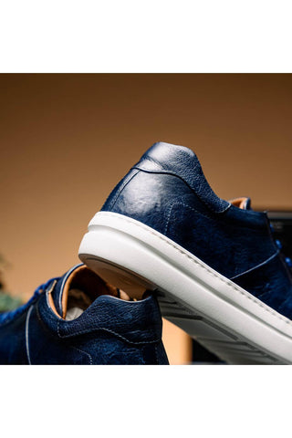 Vivo Leather Sneaker - Navy-Dellamoda