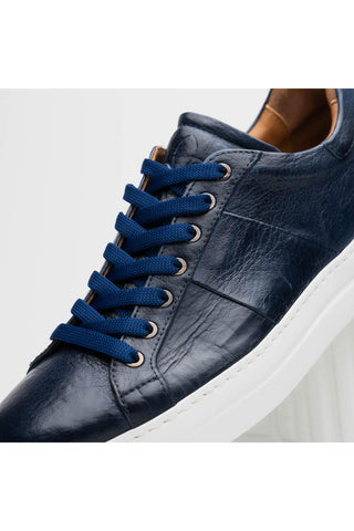 Vivo Leather Sneaker - Navy-Dellamoda
