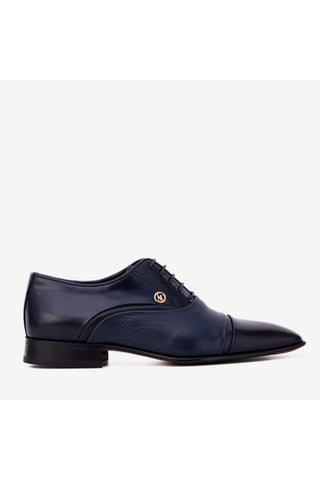 Vinci Rockwell Leather Oxford - Navy