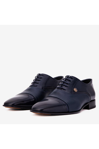 Vinci Rockwell Leather Oxford - Navy
