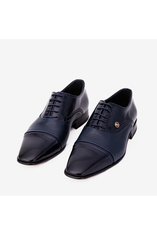 Vinci Rockwell Leather Oxford - Navy