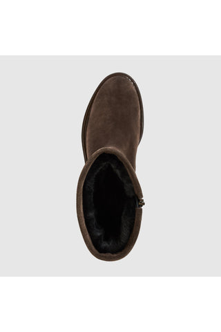 Aquatalia Zema suede ankle boot in Espresso - view 3
