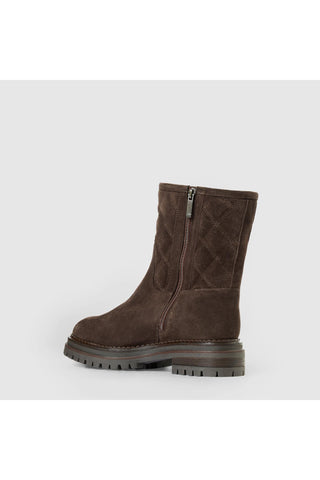 Aquatalia Zema suede ankle boot in Espresso - view 4