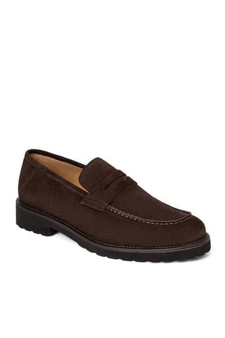 Zeri Suede Penny Loafer-Dellamoda