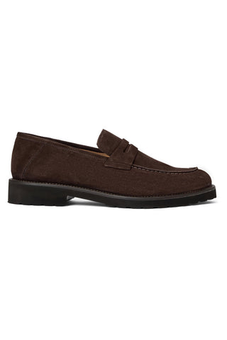 Zeri Suede Penny Loafer-Dellamoda