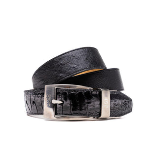 Marco Di Milano Ostrich Belt - Black