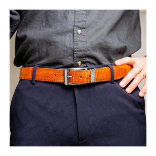 Marco Di Milano Ostrich Belt - Cognac
