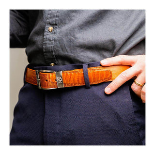 Marco Di Milano Ostrich Belt - Cognac