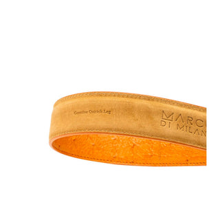 Marco Di Milano Ostrich Belt - Cognac
