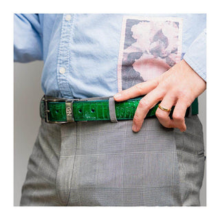 Marco Di Milano Ostrich Belt - Green