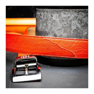 Marco Di Milano Ostrich Belt - Orange