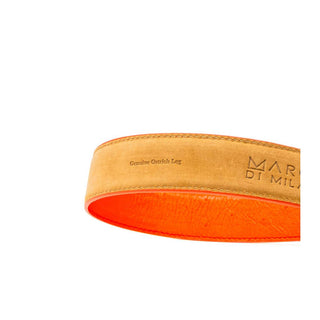 Marco Di Milano Ostrich Belt - Orange