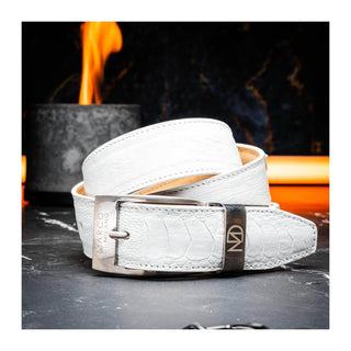 Marco Di Milano Ostrich Belt - White