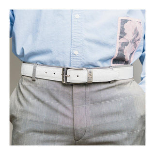 Marco Di Milano Ostrich Belt - White