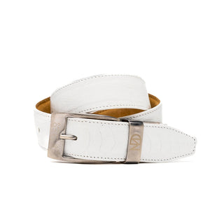 Marco Di Milano Ostrich Belt - White