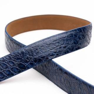 Marco Di Milano Emilio Men's Antique Navy Genuine Alligator Skin Belts (MDMB1048)