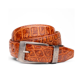 Marco Di Milano Emilio Men's Antique Honey Genuine Alligator Skin Belts (MDMB1048)
