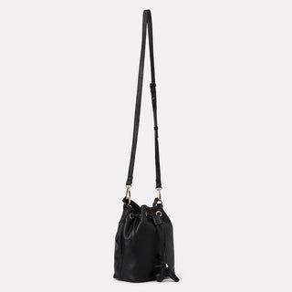 Andre Assous Bella Black leather bucket handbag view 5