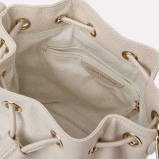 Andre Assous Bella Bone leather bucket handbag view 4