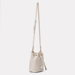 Andre Assous Bella Bone leather bucket handbag view 5