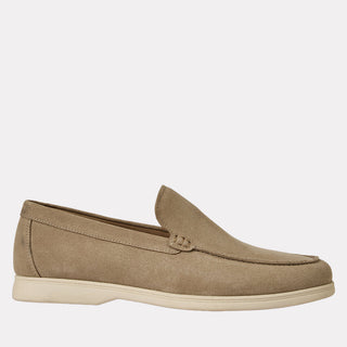 Andre Assous Mason suede loafer in Beige - front