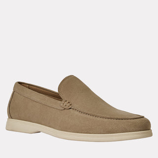 Andre Assous Mason suede loafer in Beige - side
