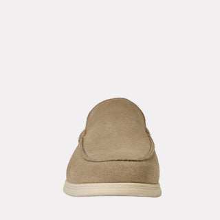 Andre Assous Mason suede loafer in Beige - top