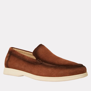 Andre Assous Mason suede loafer in Brown - front