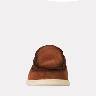 Andre Assous Mason suede loafer in Brown - top