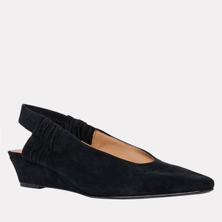 Andre Assous Odeya suede slingback heel in Black - view 2