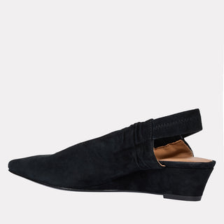 Andre Assous Odeya suede slingback heel in Black - view 4