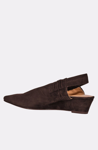 Andre Assous Odeya suede slingback heel in Dark Brown - view 4